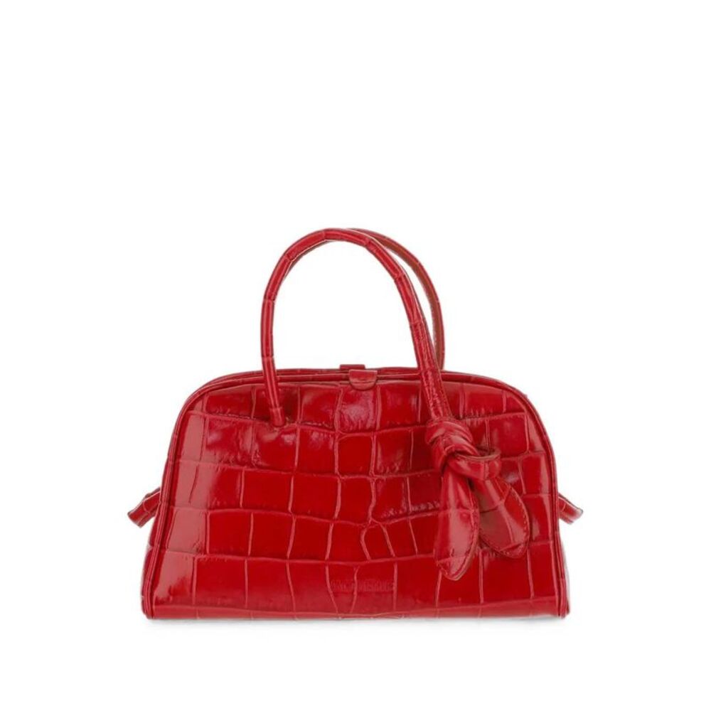 Jacquemus Women Crocodile-Effect Clutch